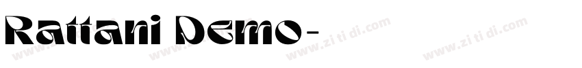 Rattani Demo字体转换